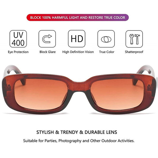 Unisex Square Frame Sunglasses