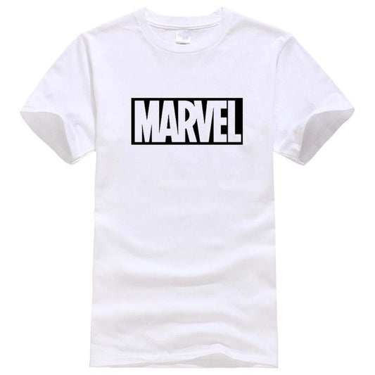 Fashion Marvel T-Shirt for Men - White / XS - Shopaholics