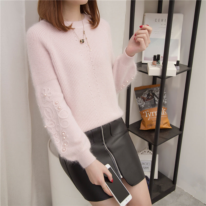 Fur on sale cuffed jumper