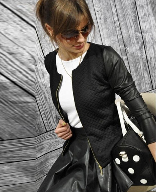 Women Basic Jacket | Punk Style Bandage Jacket - black / L - Shopaholics
