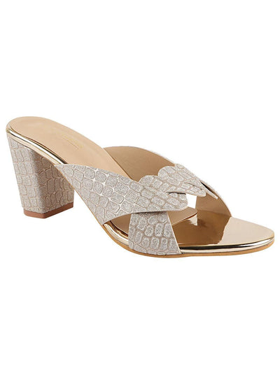 Fashionable Heels Sandals For Women - 35 / Gold - Shopaholics