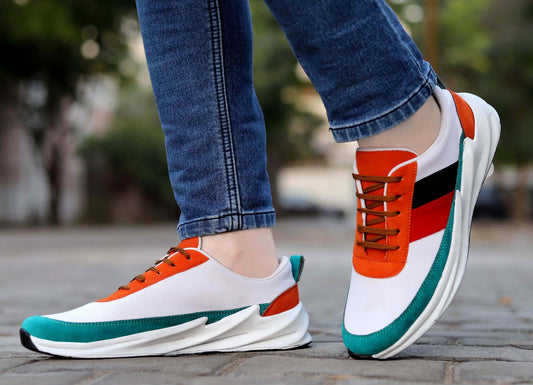 Rvy Men Synthetic Leather Lace-up Sport Shoes - Shopaholics