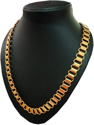 Glistening Gold Plated Chain Vol 9 For Men - Free Size - Shopaholics