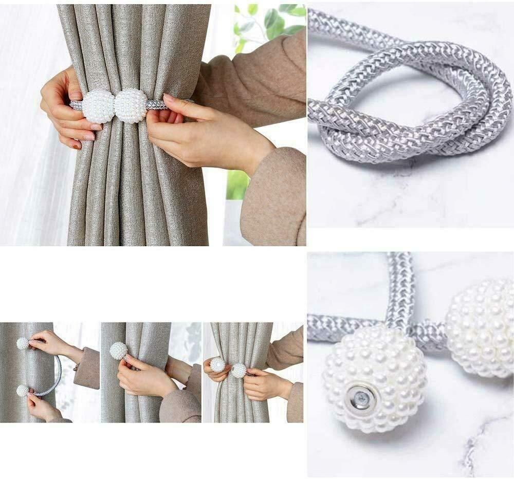 Magnetic Curtain Tieback Clips (Pack of 2) - Shopaholics