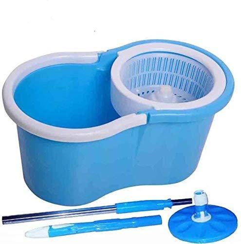 Mop - 360 Degree Spin Bucket Mop With 2 Microfiber Head - Shopaholics