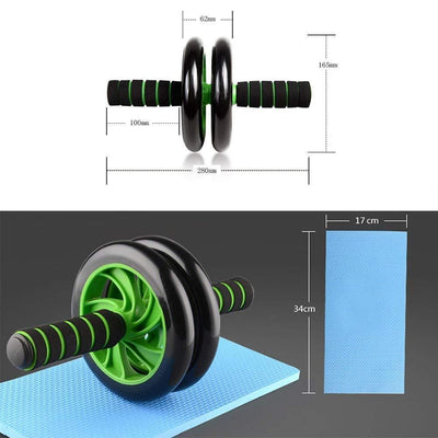 Wheel Roller Gym Equipment For Men And Women - As Per Availability - Shopaholics