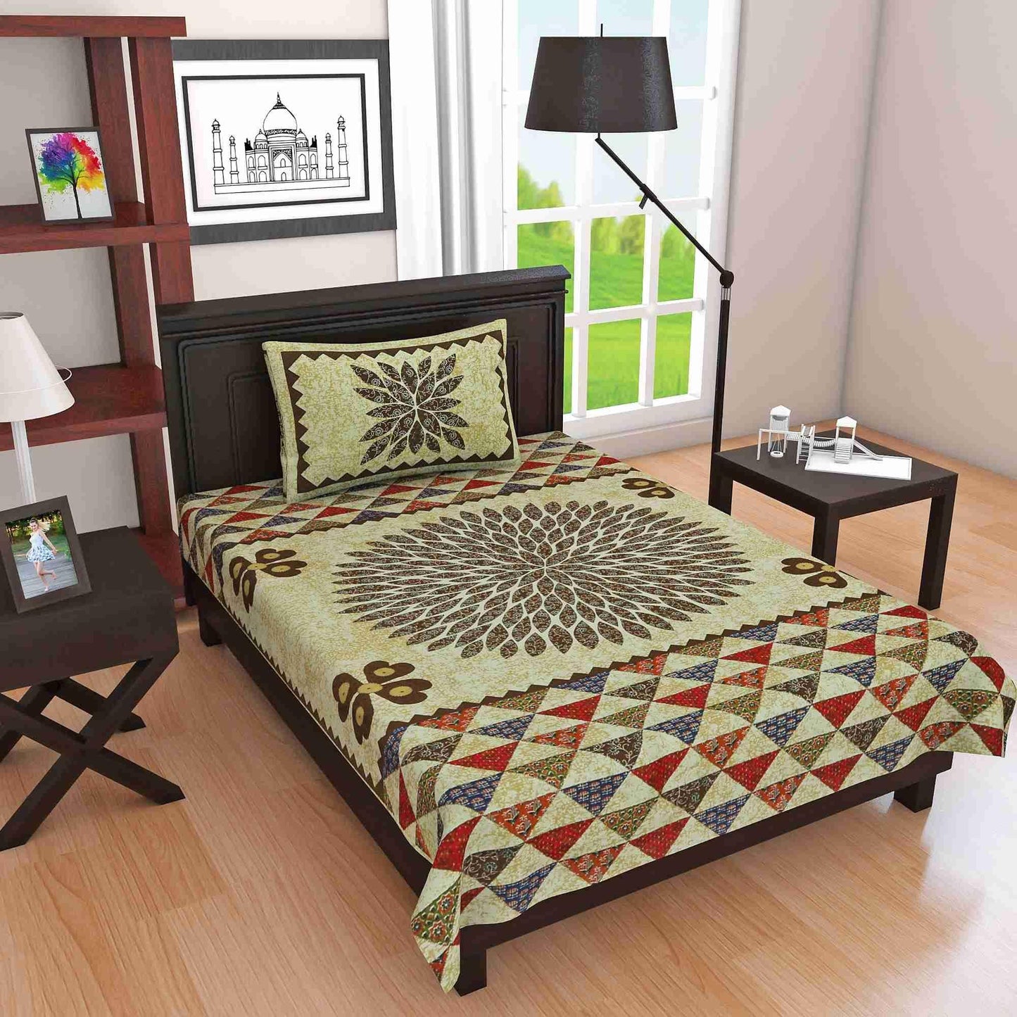 Cotton Printed Single Bedsheets - Shopaholics