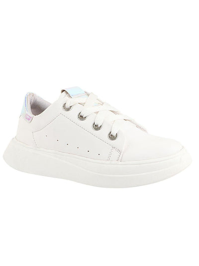 Shoetopia White Textured Sneakers For Women - 36 / White - Shopaholics