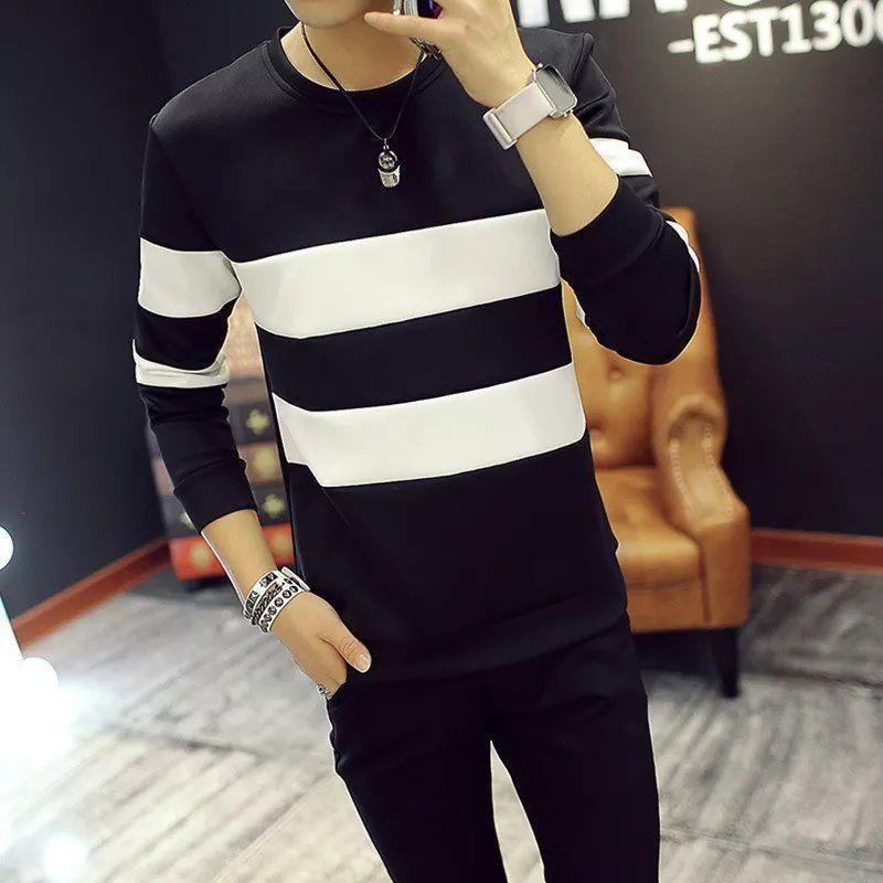 Cotton Color Block Full Sleeves T-Shirt For Men - M-38 / As Per Availability - Shopaholics
