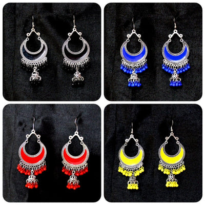 Trendy Oxidized Earring Pack of 2 For Women - Free Size - Shopaholics