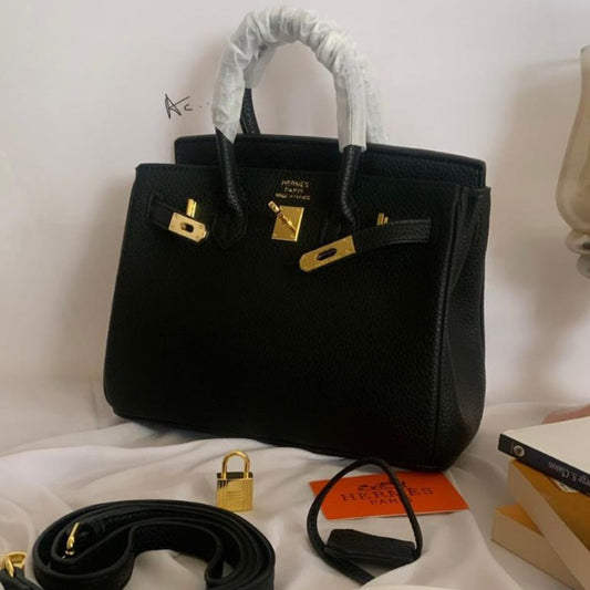 Birkin Leather Shoulder Handbag For Women - Shopaholics