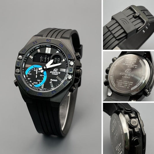 Black Digital Chronograph Wrist Watch For Men - Shopaholics