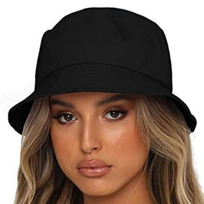 Cotton Foldable Bucket Cotton Caps And Hats For Women - Shopaholics