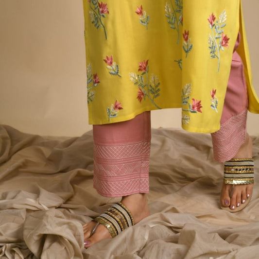 Embroidered Kurti With Paint For Women - Shopaholics