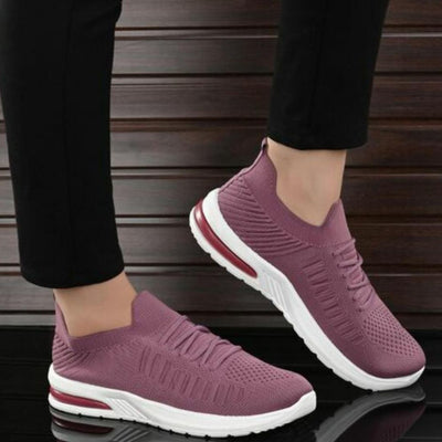 Fashionable Textile Casual Sports Running Shoes For Women - Shopaholics