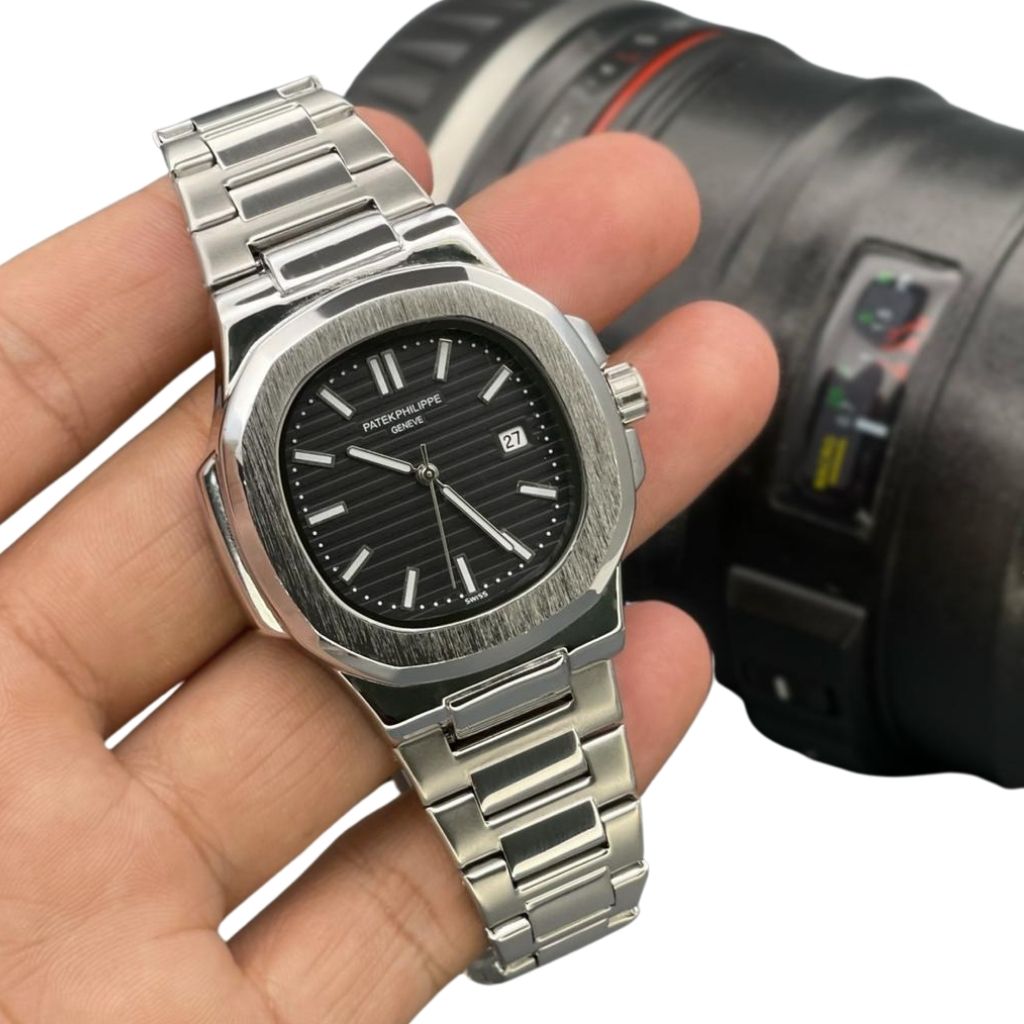 Geneve Rounded Octagonal Shape Wrist Watch For Men Shopaholics
