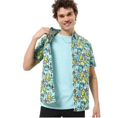 Graceful Regular Fit Printed Half Sleeve Shirt For Men - Shopaholics