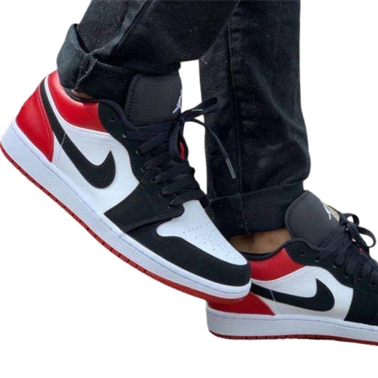 Jordan Retro 1 Trending Sneakers Shoes For Men - 41 / Red-Black - Shopaholics
