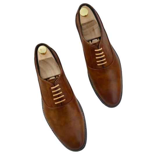 Luxury Formal Leather Shoes For Men - 6 / Brown - Shopaholics