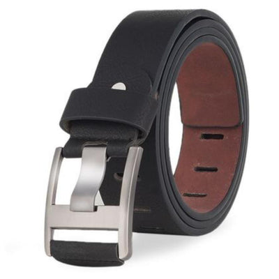 Modern Fashionable Solid Faux Leather Belts For Men - Black / 28" - Shopaholics