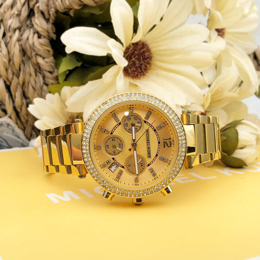 MK Parker Stylish Stainless Bracelet Watch For Women - Shopaholics