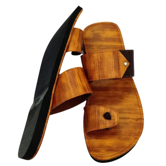 Stylish Synthetic Leather Sandals Flip Flops For Men - Shopaholics