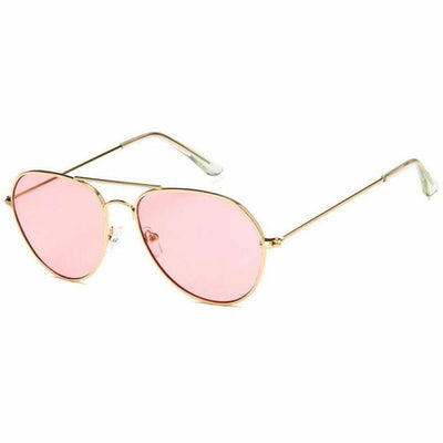 Stylish Candy Lens Aviator Sunglasses For Men And Women - Light Pink - Shopaholics