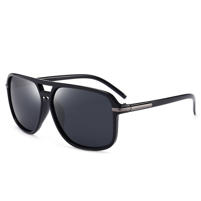 Polarized Mirror Sunglasses for Men, Black