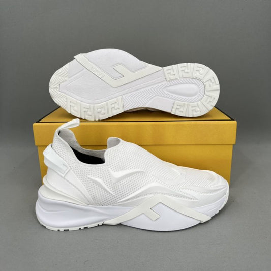 Fashionable White Mesh Running Spots Shoes For Men