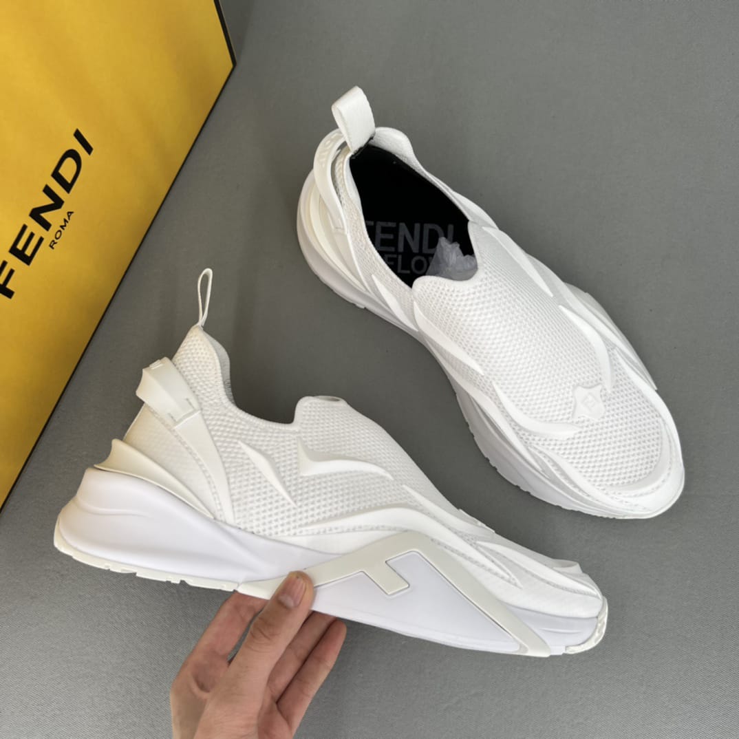 Fashionable White Mesh Running Spots Shoes For Men