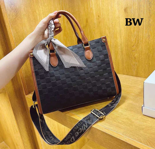 Adjustable Solid Sling Leather Handbag For Women