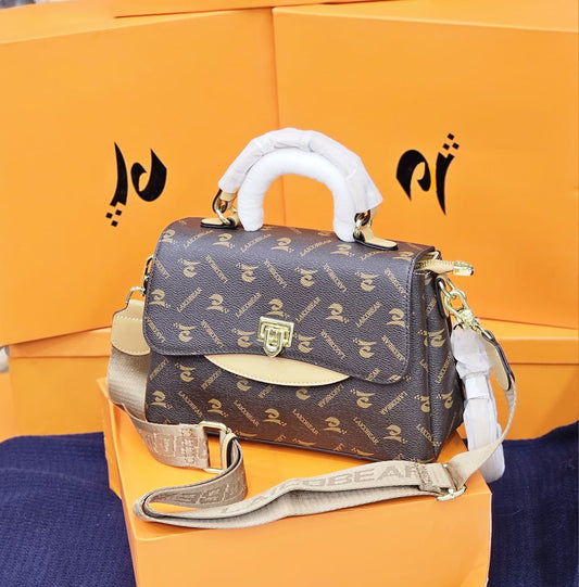 Stylish Sling Leather Crossbody Handbag For Women