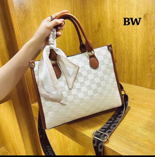 Adjustable Solid Sling Leather Handbag For Women