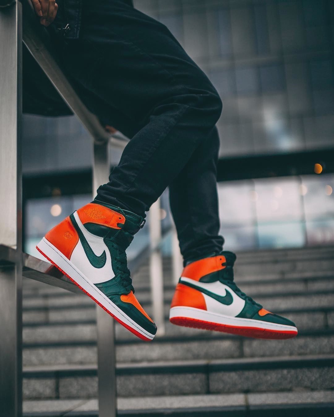 Jordan 1 Retro Miami Solefly Sneakers Shoes For Men