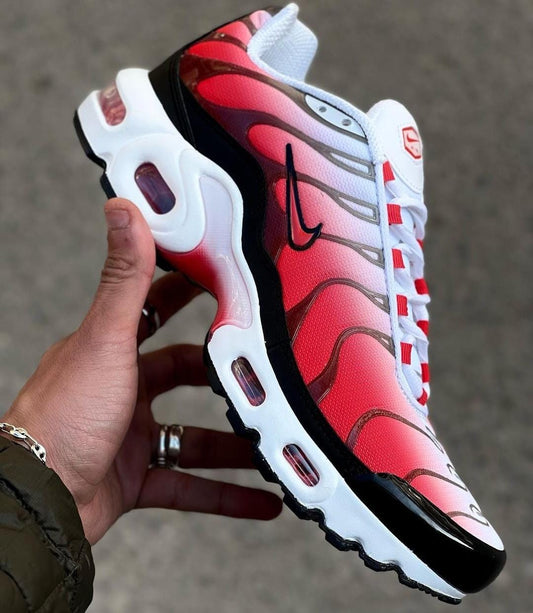 Airmax Plus Fire Red Sneakers Shoes For Men