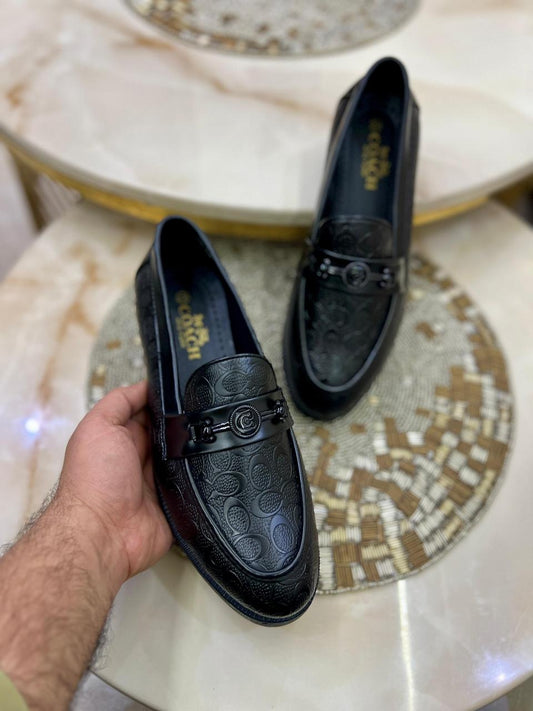 Handmade Faux Leather Loafer Shoes For Men
