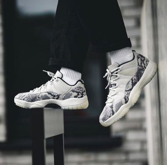 Jordan 11 Low Light Bone Sneakers Shoes For Men