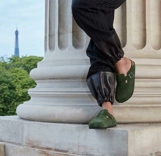 Casual Footbed Sued Leather Sandals Shoes For Men