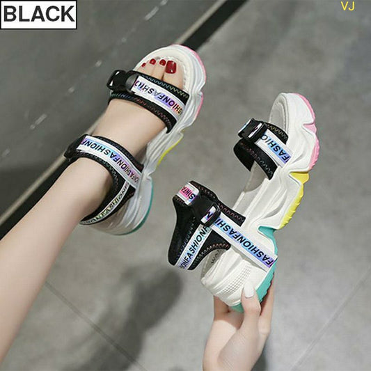 Black Wedges Sandals Flip Flops For Women