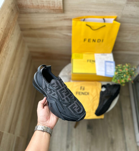 Black Mesh Low-Tops Sneakers Shoes For Men