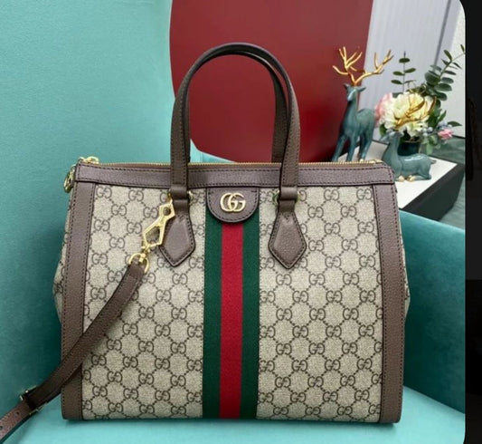 Brown Designer Pu Leather Handbag For Women