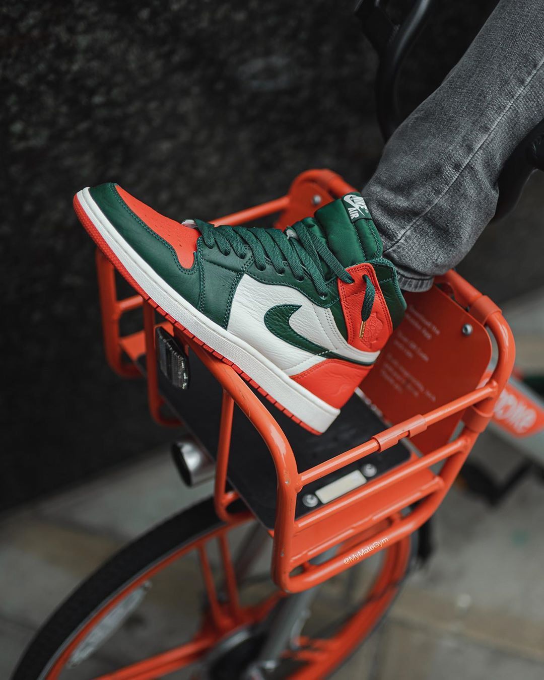 Jordan 1 Retro Miami Solefly Sneakers Shoes For Men