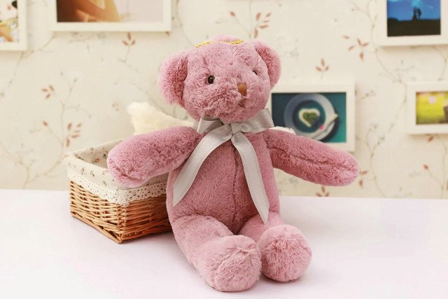 Cute Cartoon Angel Teddy Bear 40cm - Deep Pink - Shopaholics