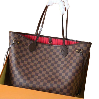 Extra Large Tote Top Handle Shoulder Handbag For Women - Brown - Shopaholics