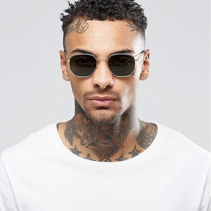 Men's wire frame sunglasses online