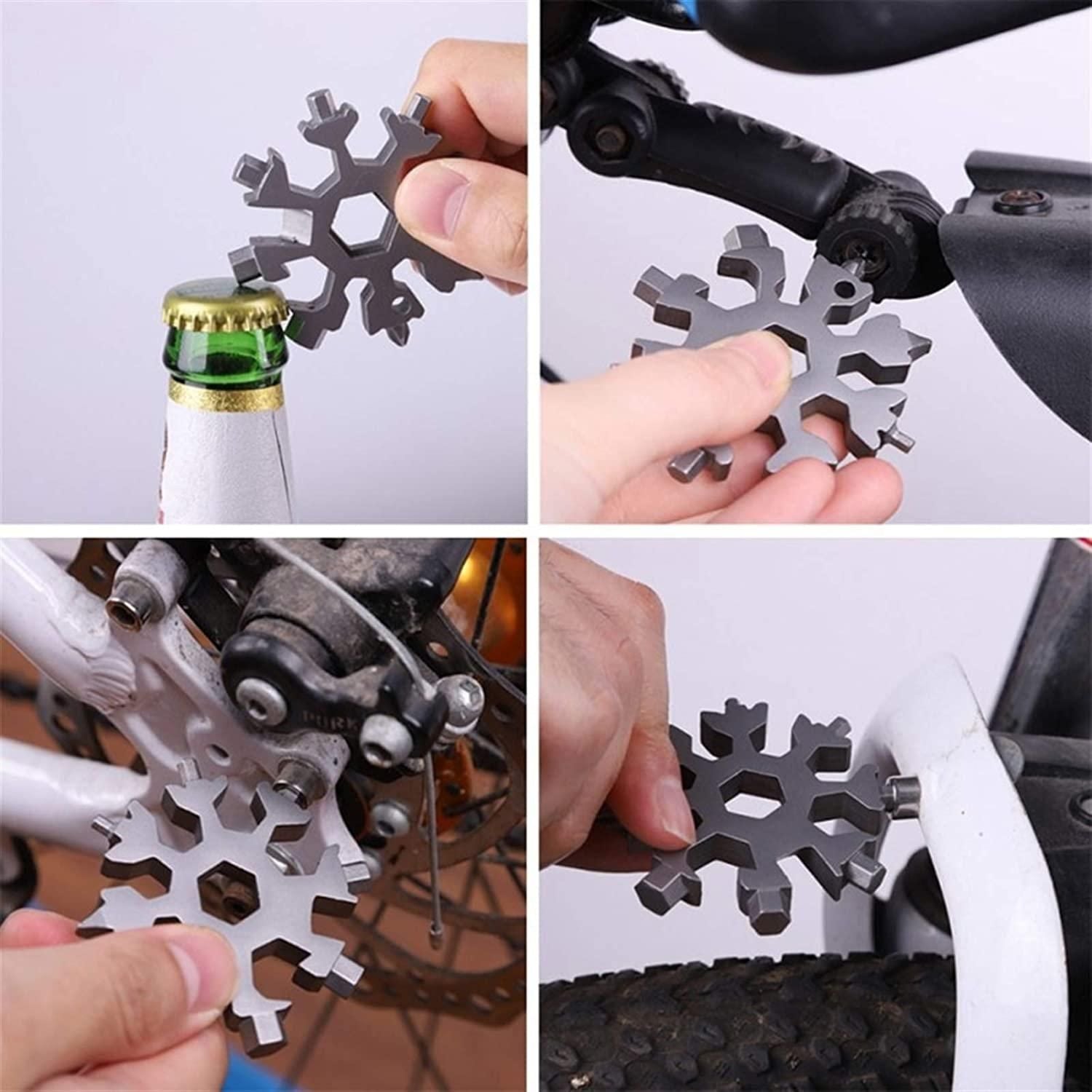 Screwdriver Tool-18 in 1 Multi-Purpose Snowflake Shaped Stainless Steel Screwdriver Tool - Shopaholics