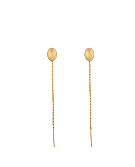 Latest Brass Gold Plated Earring For Women - Free Size / Gold / Brass - Shopaholics