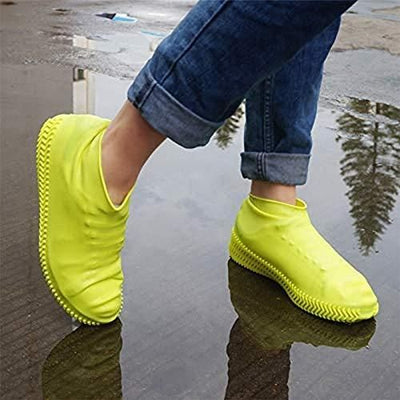 Silicone Reusable Anti Skid Waterproof Boot & Shoe Cover Protector - Shopaholics