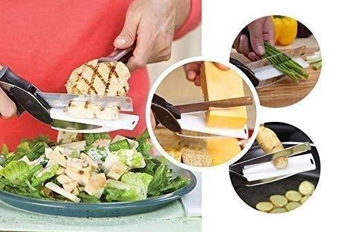 2 in 1 Steel Smart Cleaver Cutter For Kitchen Knife - Shopaholics