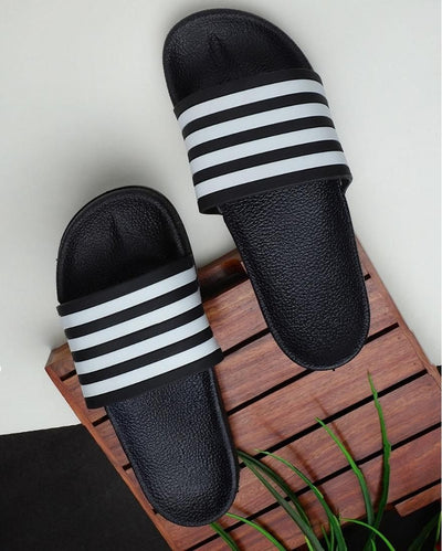 Trendy Stripe Flip Flop For Men - Shopaholics